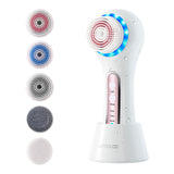 Cepillo facial eléctrico para eliminar maquillaje y puntos negros, herramienta de belleza portátil, limpiador facial multifuncional.